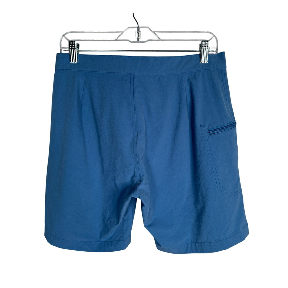 REI x Poler Estaban 32 Board Shorts $78 Waterproof Swim Trunks Drawstring Blue - Picture 2 of 6